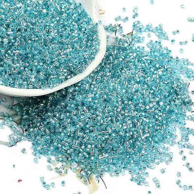 Baking Paint Silver Lined Glass Seed Beads