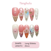 New arrivals #2/ Acrylic Handmade/ Long-lasting/ Tanghulu press-on nails/ Reusable Premium Nails