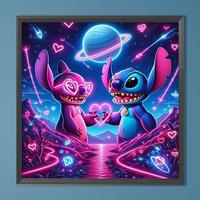 Stitch Pattern DIY Diamond Arts Colorful Painting Kit without Frame, DIY 5D Diamond Arts Colorful Painting Kit for Beginner, ...