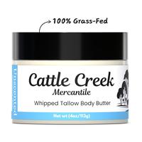 Whipped Tallow Body Butter by Cattle Creek - Deep Moisturizing, Skin Soothing & Repairing Cream Body Care Organic Moisturizer