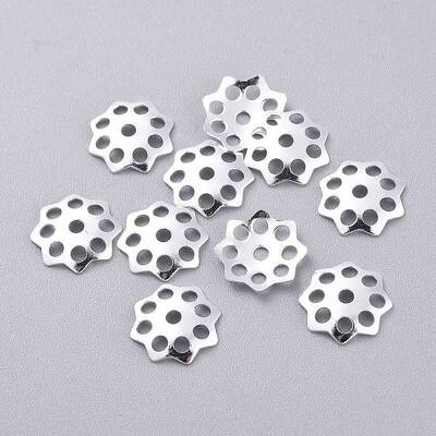 201 Stainless Steel Bead Caps