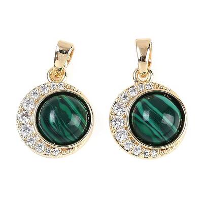 Brass Cubic Zirconia Pendants