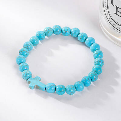 Beaded Bracelet Women's Set Popular Bohemian Ethnic Style Turquoise Bracelet