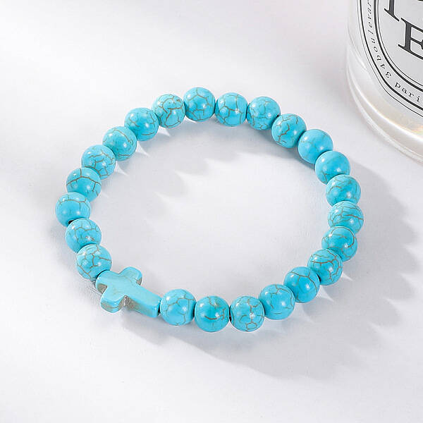 Beaded Bracelet Women's Set Popular Bohemian Ethnic Style Turquoise Bracelet