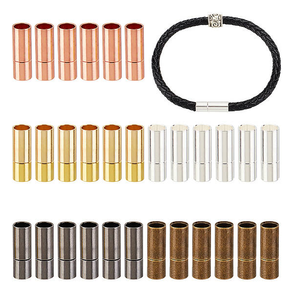 30 Sets 5 Colors Brass Bayonet Clasps