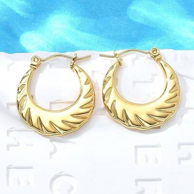 304 Stainless Steel Hoop Earrings for Women