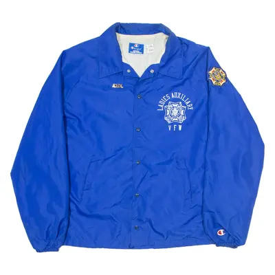 CHAMPION Ladies Auxillary VFW Coach USA Jacket Blue Nylon 90s Womens XL