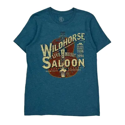 Wildhorse Saloon Graphic T-Shirt - Medium Blue Cotton Blend