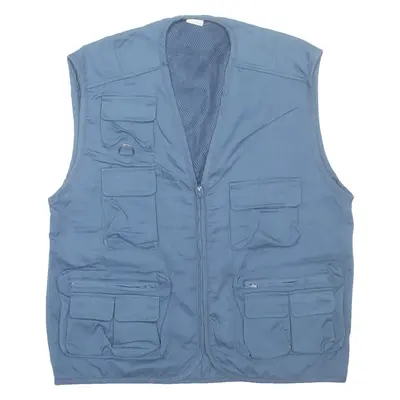 Mens Workwear Gilet Blue M