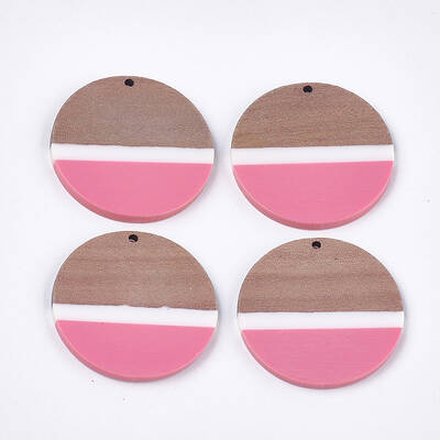 Resin & Walnut Wood Pendants