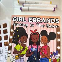 Sitting In The Salon - Cozy Coloring Book For Black Girls, Teens and Women
