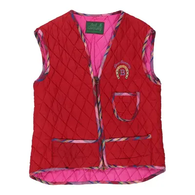 1980s Best Company Gilet - Large Red Polyester