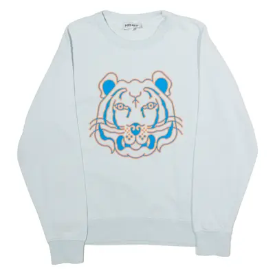 KENZO Mens Sweatshirt Blue Crew Neck S