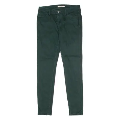 LEVI'S 710 Womens Trousers Green Slim Skinny W28 L28