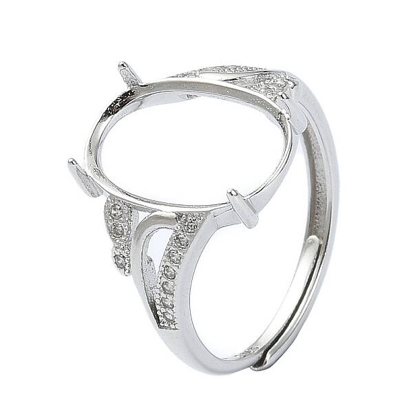 Adjustable 925 Sterling Silver Ring Components