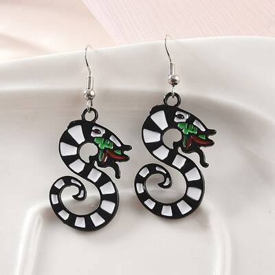 Alloy Dragon Dangle Earrings