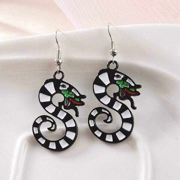 Alloy Dragon Dangle Earrings