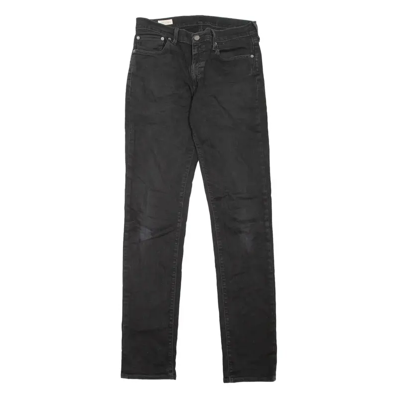 LEVI'S 511 BIG E Jeans Mens Black Slim Straight W32 L36