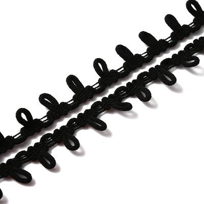 Polyester Braid Trims with Elastic Button Loops