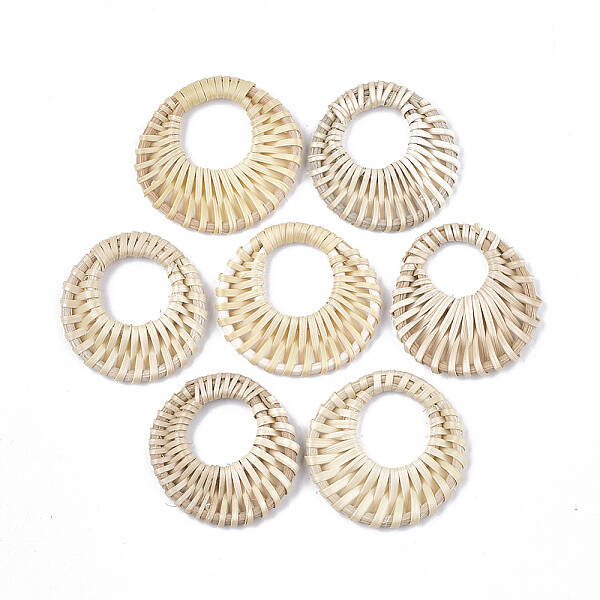 Handmade Reed Cane/Rattan Woven Pendants