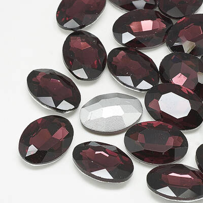 Pointed Back Glass Rhinestone Cabochons