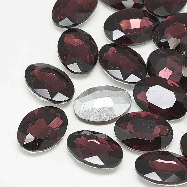 Pointed Back Glass Rhinestone Cabochons