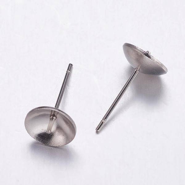 Tarnish Resistant 304 Stainless Steel Stud Earrings Findings