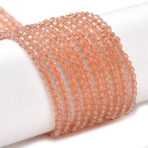 Transparent Glass Beads Strands