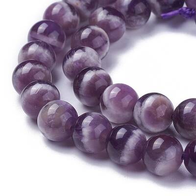 Natural Chevron Amethyst Beads Strands