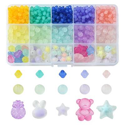 Frosted Acrylic Beads
