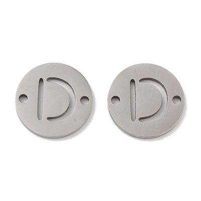Non-Tarnish 201 Stainless Steel Hollow Flat Round Links
