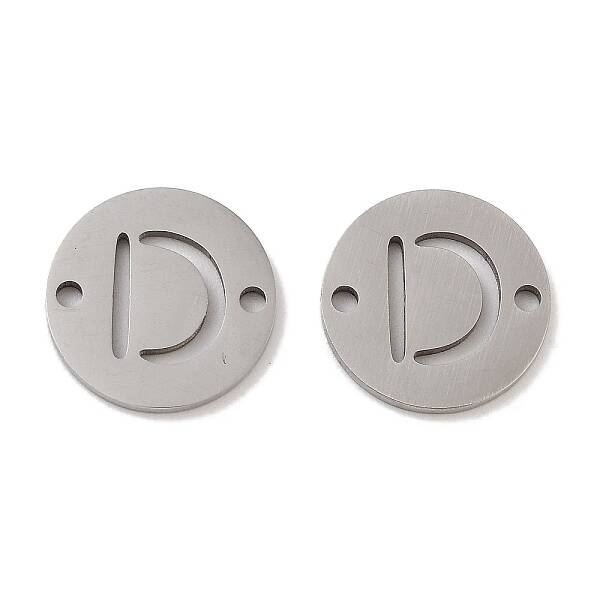 Non-Tarnish 201 Stainless Steel Hollow Flat Round Links