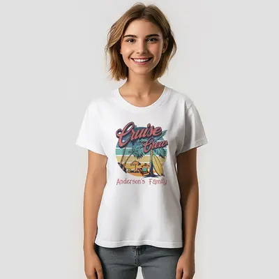 Cruise Crew Summer Family Reunion Sunset T-Shirt