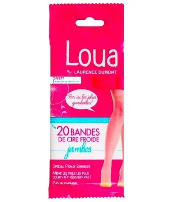 Loua Leg Wax Strips 20 Pieces