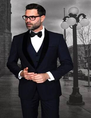 Navy Blue Prom Suit