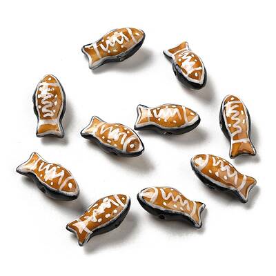 Handmade Printed Porcelain Beads