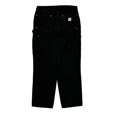 Carhartt Double Knee Carpenter Trousers - 36? Waist Black Cotton