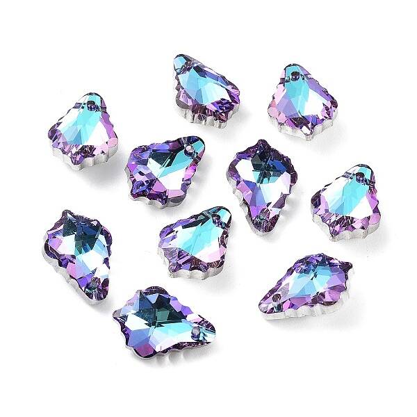 AB Color Plated Electroplate Glass Pendants