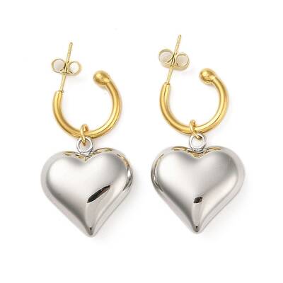 Non-Tarnish 304 Stainless Steel Pendant Earrings