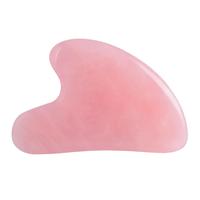 Gua Sha Jade Stone Massage Tool for Face and Body Skin Care, Pink Stone for SPA Acupuncture, Body Face Neck and Eye - Comfort...