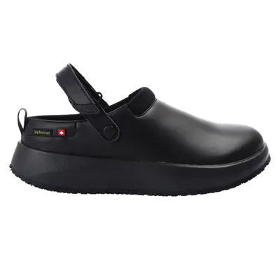 Joya Ace SR Leather Textile Women's Clogs Shoes - Black - Size:US 9 Women