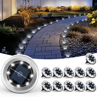 Solar Lights Outdoor 8 Pack,Solar Lights Outdoor Waterproof,Solar Garden Lights Bright In-Ground Lights Landscape Lighting fo...