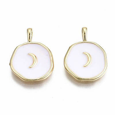 Brass Enamel Pendants