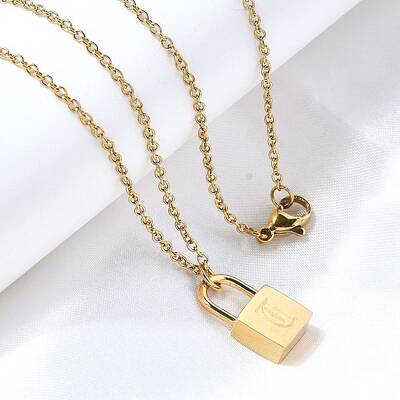 304 Stainless Steel Rolo Chain Pendant Necklaces