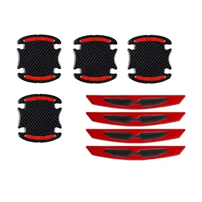 3D Carbon Fiber Car Door Handle Anti-scratch Sticker, Car Door Handle Anti-scratch Cover, Auto Door Handle Scratch Cover Guar...