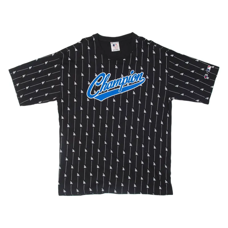 CHAMPION Las Angeles Mens T-Shirt Black USA XL