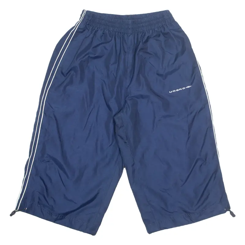 UMBRO Mesh Lined 3/4 Length Womens Sports Shorts Blue S W26
