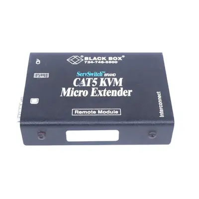 ACU3009A Black Box ServSwitchKVM Console/Extender 1Computer(s) 1 x HD-15 Video 1 x mini-DIN (PS/2) Keyboard 1 x mini-DIN (PS/...