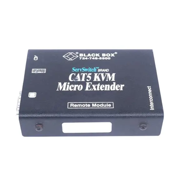 ACU3009A Black Box ServSwitchKVM Console/Extender 1Computer(s) 1 x HD-15 Video 1 x mini-DIN (PS/2) Keyboard 1 x mini-DIN (PS/...