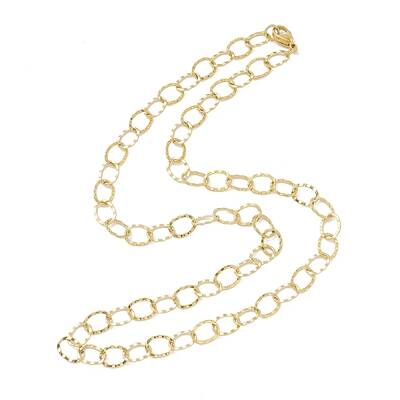 PVD Vacuum Plating 304 Stainless Steel Chunky Rolo Chains Necklace for Men Women